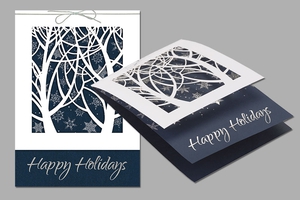 Stock Holiday Cards - Laser Cut